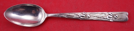 4 O'Clock Spoon w/ iris motif  4 3/4